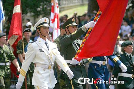 中國(guó)儀仗隊(duì)參加俄羅斯閱兵，展現(xiàn)軍威與友誼的壯麗畫卷，中俄友誼見證，中國(guó)儀仗隊(duì)參加俄羅斯閱兵，壯麗畫卷展現(xiàn)軍威與深情友誼