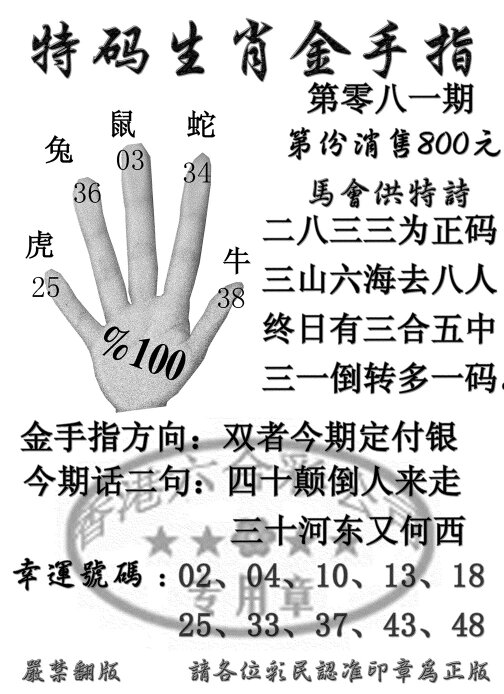 生肖王中王解析