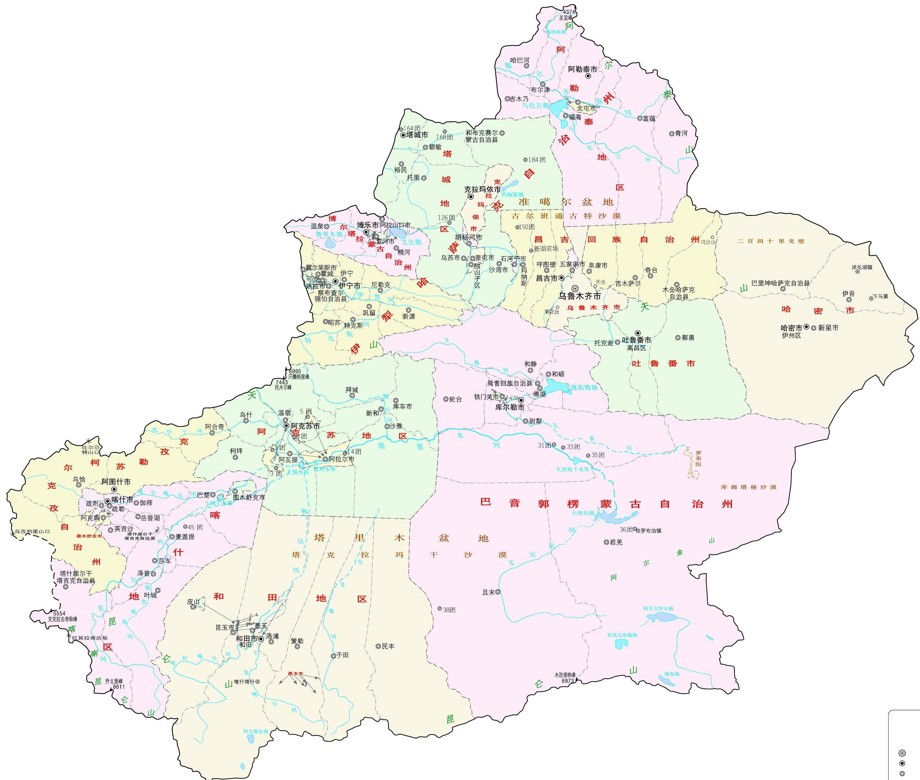 新疆地圖，探索神秘西域的指南，新疆地圖，神秘西域探索指南