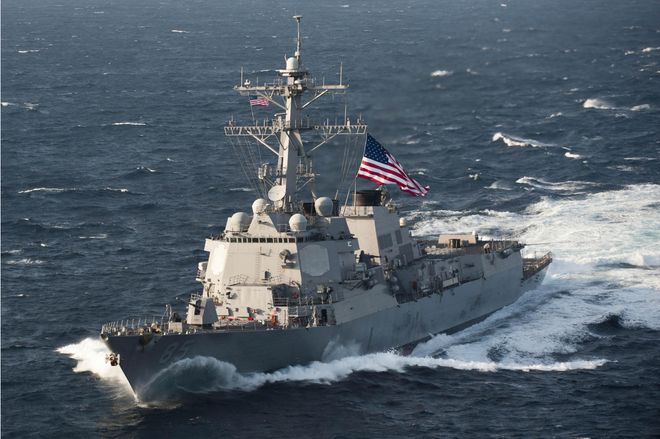 美艦沖闖南海最新消息，緊張局勢下的南海動態與全球關注，南海緊張局勢升級，美軍艦沖闖引發全球關注